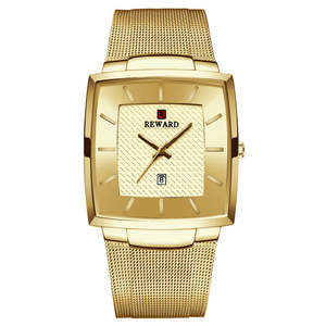 REWARD 62009M Relojes de Moda para Hombre, Marca de Lujo, Cuadrado Azul, Reloj de Pulsera para Hombre, Acero Inoxidable, Resistente al Agua, Reloj de Cuarzo - Product Image 3