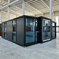 Structure en acier modulaire préfabriquée, panneau sandwich, isolation thermique, extensible, maison conteneur de 20 pieds, maison conteneur de 20 pieds