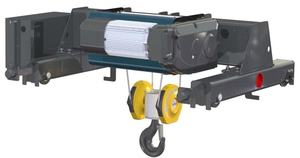 Shark China <span class=keywords><strong>Hoist</strong></span> katrol listrik Eropa dengan tali kawat Material penanganan derek <span class=keywords><strong>12</strong></span>.5ton 12500kg 4/0.7m/menit Headroom rendah - Product Image 5