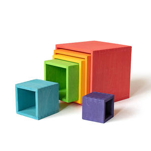 Juguetes Montessori JET, Bloques <span class=keywords><strong>de</strong></span> Arcoíris, Juguetes Apilables, Almacenamiento, Reconocimiento <span class=keywords><strong>de</strong></span> Colores y Clasificación, Bloques <span class=keywords><strong>de</strong></span> Madera, Juguetes Educativos - Product Image 2