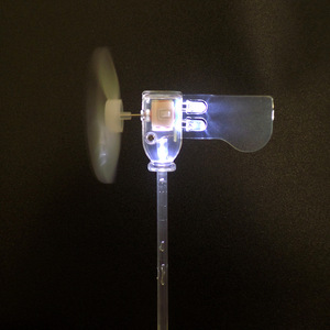 Mini Wind Turbine <b>Led</b> <b>Light</b> Battery Powered Decorative Lighting Model With Rechargeable Feature Plastic Material Modern Style - Product Image 1
