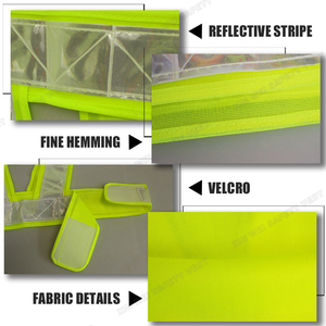 Wholesale <strong>Hi</strong> <strong>Vis</strong> Vest Outdoor Construction Night Warning Clothing Equipment V-shaped Reflective Safety Vest - Product Image 3