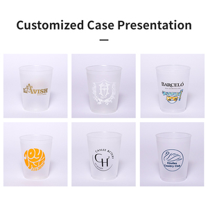 Bicchieri in <span class=keywords><strong>Plastica</strong></span> Personalizzati con Logo Promozionale 8oz 10oz 16oz 20oz 24oz 32oz Infrangibili in PET per Matrimoni Feste Bicchieri da Stadio Personalizzati - Product Image 3