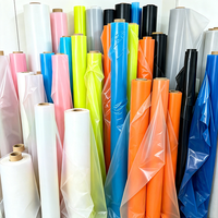 Rouleau de film PVC semi-fini en gros, résistant aux basses températures, pour le processus de composation de tissus polyester et nylon