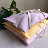 Sac enveloppe portable en tissu de coton de haute qualité avec logo personnalisé pour sous-vêtements et nœuds papillon