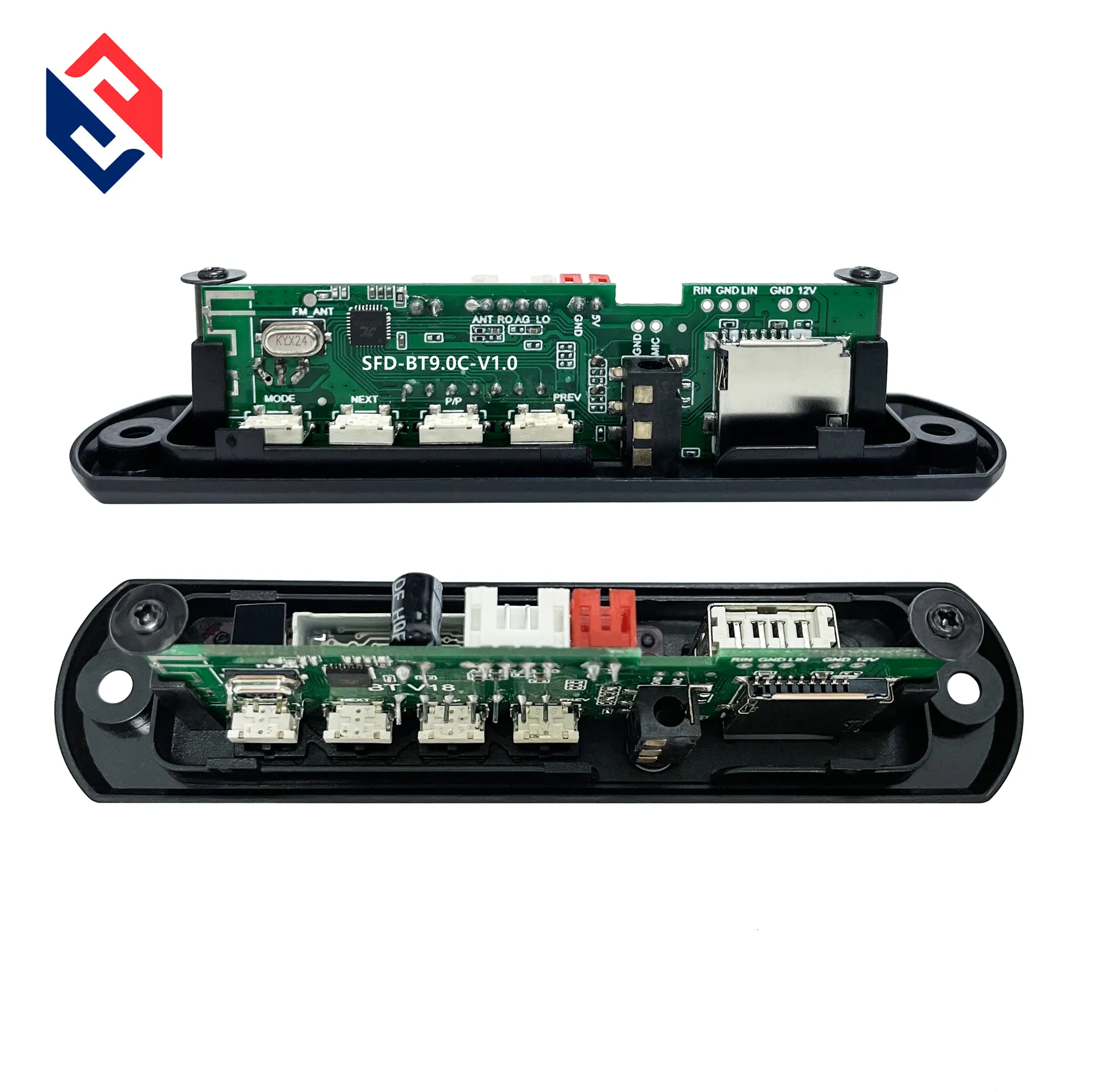 Factory price MP3 Player Stereo Voice Decoder Board USB Fm Bluetooth panel Player Module best price best quality