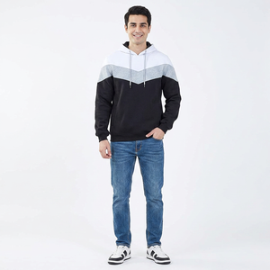 Sweat-shirts à capuche unisexes personnalisés pour l'hiver, en tissu polaire, motif uni, style décontracté, logo sur le devant, respirants et à séchage rapide - Product Image 1