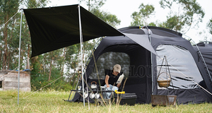 Tente dôme en tissu Oxford imperméable Glamping <span class=keywords><strong>Maison</strong></span> de camping géodésique pour les stations balnéaires - Product Image 6