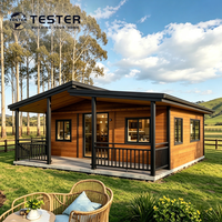 Maison conteneur extensible de luxe en acier de 40 pieds, personnalisée, résistante aux tremblements de terre et aux ouragans, design moderne, 2 salles de bain