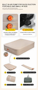 Colchoneta Inflable Doble de Alta Calidad para Camping, 40cm de Grosor, Colchón de Aire Autoinflable para Dormir - Product Image 5