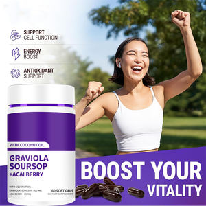 Odm Oem Voedingssupplement 2 In 1 Graviola Zuurzak Met Acaibes Zachte <span class=keywords><strong>Capsules</strong></span> 60 Softgels - Product Image 3