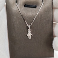 Collier de couple adorable en argent sterling 925 avec pendentif en diamant de laboratoire, petit garçon et petite fille, charme assorti, bijoux pour meilleurs amis, cadeau
