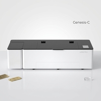 Graveur et découpeur laser CO2 de bureau 60W avec mise au point automatique, refroidissement par eau et filtre HEPA pour le bois, le cuir, l'acrylique, le MDF et la fabrication d'enseignes
