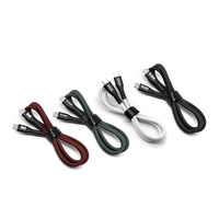 Câble USB C vers USB C en nylon tressé en gros, câble de charge rapide 3A 60W pour téléphone portable