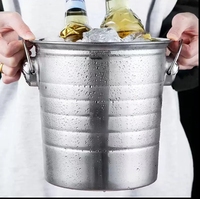 Ventes directes du fabricant Design classique Bar extérieur en métal Baril de vin de haute qualité 3L Visage humain Singe Double anneau Parties de glace