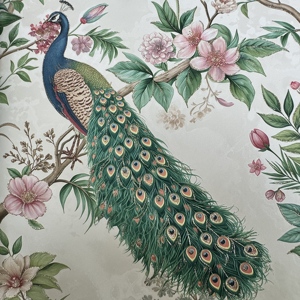 <span class=keywords><strong>Carta</strong></span> <span class=keywords><strong>da</strong></span> <span class=keywords><strong>Parati</strong></span> di Lusso con Motivo a Pavone, Design Moderno Impermeabile per Appartamenti, Soggiorni, Camere <span class=keywords><strong>da</strong></span> Letto e Hotel - Product Image 2