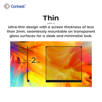 Écran LED transparent Canbest Ultra Transparent, vitrine LED transparente, écran LED transparent P10, écran LED transparent pour vitrines