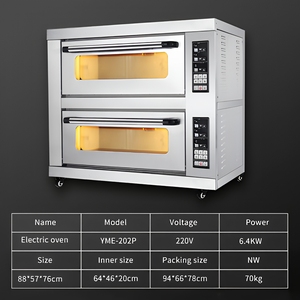 <span class=keywords><strong>Horno</strong></span> de Panadería Industrial Comercial con Panel de Control Inteligente, <span class=keywords><strong>Horno</strong></span> Eléctrico <span class=keywords><strong>y</strong></span> de <span class=keywords><strong>Gas</strong></span> de 2 Niveles <span class=keywords><strong>y</strong></span> 2 Bandejas para Pizza <span class=keywords><strong>y</strong></span> Pan - Product Image 5