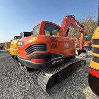 Excavadora Doosan DX75-9C de 7.5 Toneladas, Excavadora Hidráulica con Cucharón de Excavación, Modelo Usado