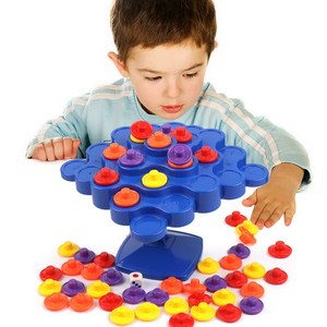 Juguete interactivo familiar personalizado para demoler, damas de pared de empuje, juego de equilibrio, conectar cuatro ajedrez 4 en 1, juego de mesa múltiple - Product Image 4