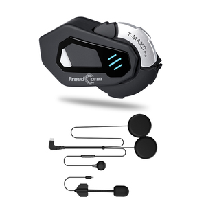 Casco de Motocicleta FreedConn T-MAX S PRO con <span class=keywords><strong>Bluetooth</strong></span>, Intercomunicador de Grupo de 6 Vías, Compartir Música, Auriculares Inteligentes Impermeables - Product Image 1