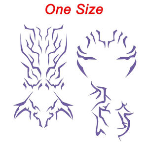 Disfraz de Cazador de Demonios de Dibujos Animados 2025, Adhesivo de Tatuaje Morado de Rumi, Accesorios para Disfraces de Halloween, Accesorios para Fiestas de Disfraces - Product Image 4