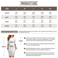 Personnalisation exclusive Hawaii Fashion Plants Gin Gers Printing Plus Size Casual Women's Bodycon Dress Print on Demand