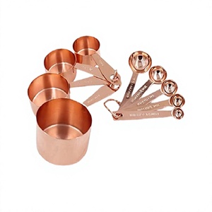 Tasses et cuillères à mesurer en cuivre au design admirable pour accessoires de cuisine Vaisselle Tasse à mesurer à bas prix - Product Image 1