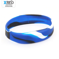 Muestras Gratis, Pulsera de Silicona Impermeable con Chip RFID NFC de 13.56MHZ, Brazalete Festivo