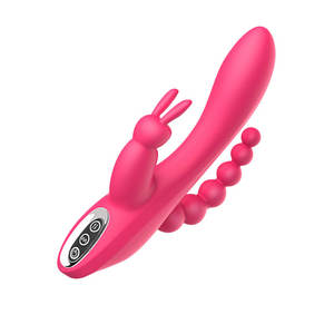 3In1 Vaginal G-Point Clitoridien Stimulation Orgasmique Plaisir Masturbateur Gode Vibrateur Pour Femmes Sex Toys Dildos Couple Lesbienne - Product Image 3