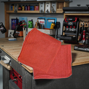Toallas <span class=keywords><strong>de</strong></span> algodón Rojo 13 "x 14" Trapos <span class=keywords><strong>de</strong></span> grado comercial Mecánica profesional Toallitas <span class=keywords><strong>de</strong></span> limpieza reutilizables para mantenimiento y garaje - Product Image 2