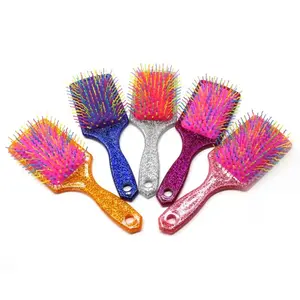 Herstyler se débarrasser des nœuds et T glisser à travers adultes et enfants Brosse démêlante pour cheveux bouclés naturels en gros