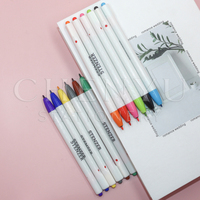 Stylo aquarelle à base d'eau anti-décoloration, multicolore, pour carnet, peinture, gribouillage, marqueur, recharge remplaçable