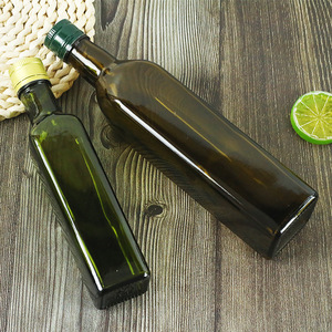 Bán buôn vuông và vòng nấu ăn dầu/dầu ô liu chai trong 100ml 250ml 500ml 750ml 1000ml kích cỡ với Dễ dàng mở nắp kim loại - Product Image 3