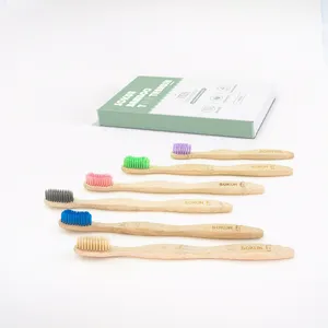 Customized Logo Ce Certificate bamboo Yellow Toothbrush Manufacturer Of Toothbrushes