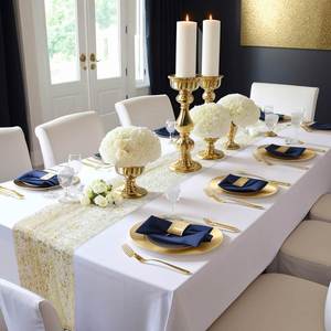 Wedding Party Wrinkle Long Boho Tablecloth Wide Warm Sand Gauze Semi-Sheer <b>Cheesecloth</b> <b>Table</b> <b>Runner</b> - Product Image 4
