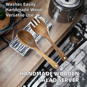 Handgefertigter Umweltfreundlicher Holz-Salatbesteck Küchenutensil Neues Heim- & Küchenwerkzeug von Handicrafts World Corporation - Product Image 2