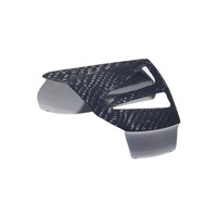 Pièce en fibre de carbone 3K sergé courbée sur mesure en gros pour carénage de moto avec trous pré-percés