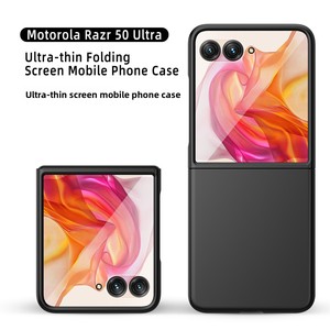 La nueva funda plegable ultrafina de Huanmin, con tacto de piel y acabado en aerosol de aceite, diseñada para el Motorola Razr 50 Ultra - Product Image 4