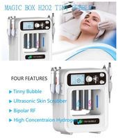 Appareil d'hydrodermabrasion 4 en 1, pour rajeunissement de la peau du visage, hyper-dermabrasion, H2O2