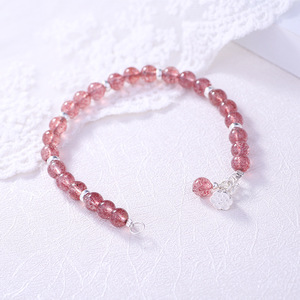Braccialetto Yunzhi in Argento 925 con Perline a Forma di Fragola, Stile Coreano, Regalo per San Valentino, Vendita all'Ingrosso - Product Image 4