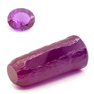 Piedra en Bruto de Espinela Cultivada en Laboratorio, Método Czochralski, Sin Cortar, para Corte de Gemas - Product Image 2
