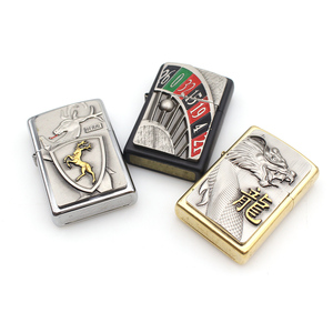 Fabrikdesign Personalisierter Metallplaketten-Aufkleber Feuerzeug 3D-Geprägtes Individuelles Metallnummernschild - Product Image 2