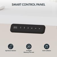 Bureau de jeu électrique réglable en hauteur 55 x 28 pouces, bureau debout et bureau de bureau avec éclairage LED RGB pour les joueurs PC et le bureau