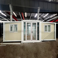 Maison conteneur extensible, maison modulaire 20 pieds 40 pieds, maisons préfabriquées chinoises