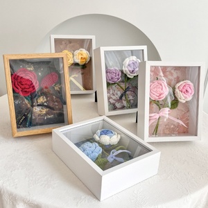 Bouquet Artificiale di Girasoli in Lana Lavorato a Mano, Cornice Fotografica Decorativa, Ornamento <span class=keywords><strong>da</strong></span> Appendere, Regalo per la Festa degli Insegnanti - Product Image 1