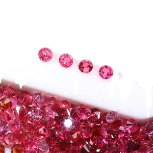 Commercio all'ingrosso di alta qualità naturale colore <span class=keywords><strong>rosso</strong></span> spinello brillante taglio rotondo pietra preziosa sciolta per collana braccialetto anello gioielli - Product Image 1