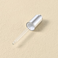 Flacon compte-gouttes en verre de 15 ml en gros, forme unique, flacon gris dégradé blanc de 15 ml pour sérum, huile essentielle, flacon d'emballage