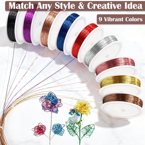 سلك مجوهرات ملون حسب الطلب، سلك حرفي مقاوم للصدأ لصناعة المجوهرات - Product Image 6