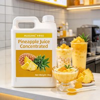 HENGZHI Commercieel Gebruik 5kg Ananas Geconcentreerd Fruit Sap Meerdere Smaken Fruitsuiker Bubble Tea Ingrediënten Sappen Dranken